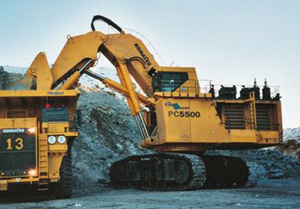 Экскаватор Komatsu PC5500-6 прямая лопата