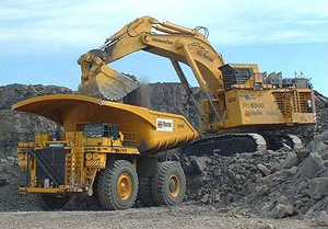 Экскаватор Komatsu PC5500-6 обратная лопата