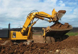 Экскаватор Komatsu PC750-7 обратная лопата